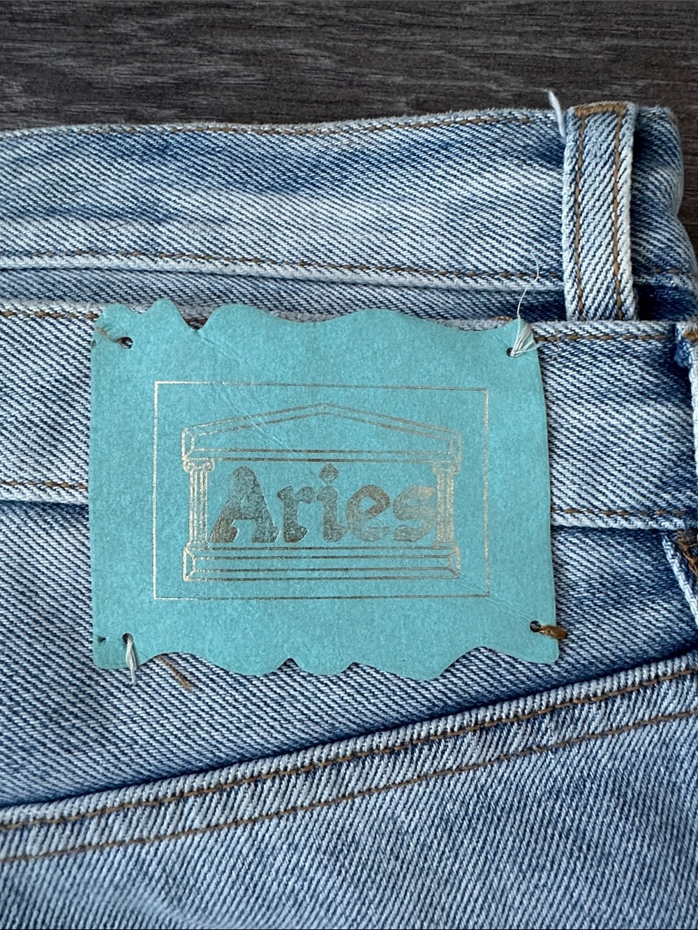 High-Rise Light Wash Straight Jeans - Classic Blue - Picture 3 of 7